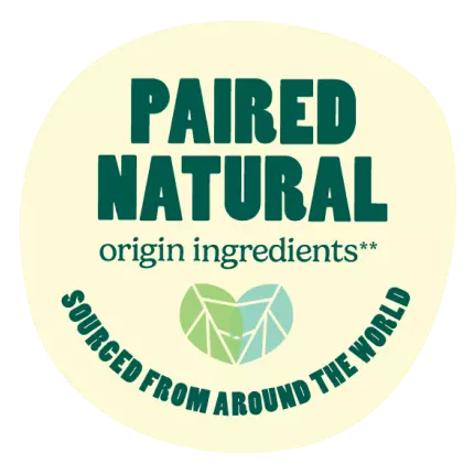 Paired Natural origin ingredients