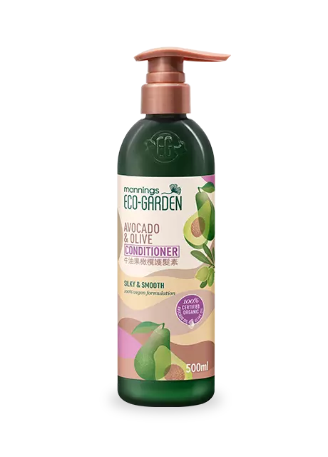 Mannings Eco-Garden Avocado & Olive Sillky & Smooth Conditioner 500ml