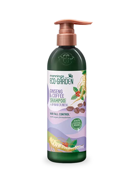 Mannings Eco-Garden Coffee & Ginseng Hair Fall Control Shampoo 500ml