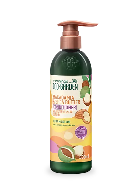 Mannings Eco-Garden Macadamia & Shea Butter Ultra Moisture Conditioner 500ml