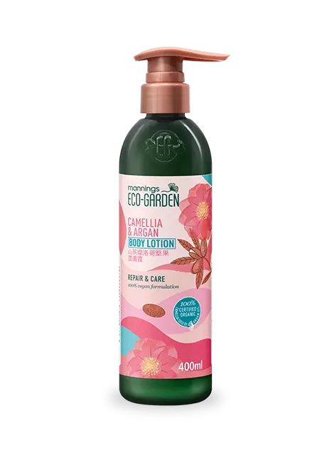 Mannings Eco-Garden Camellia & Argan Repair & Care Body Lotion 400ml