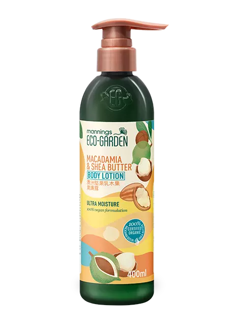 Mannings Eco-Garden Macadamia & Shea Butter Ultra Moisture Body Lotion 400ml