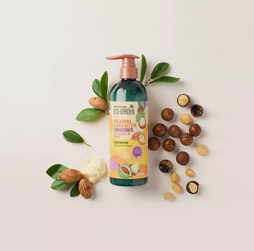 Mannings Eco-Garden Macadamia & Shea Butter Ultra Moisture Conditioner 500ml