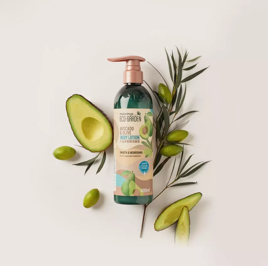 Mannings Eco-Garden Avocado & Olive Smooth & Nourishing Body Lotion 400ml